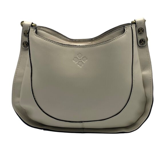 Patricia Nash Latte Leather Caletta Hobo Crossbody